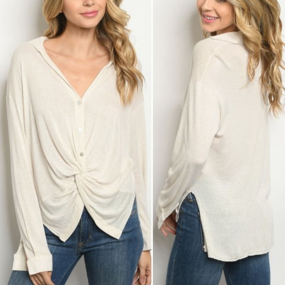 Trend Setter Diva Boutique Tops - Oatmeal top